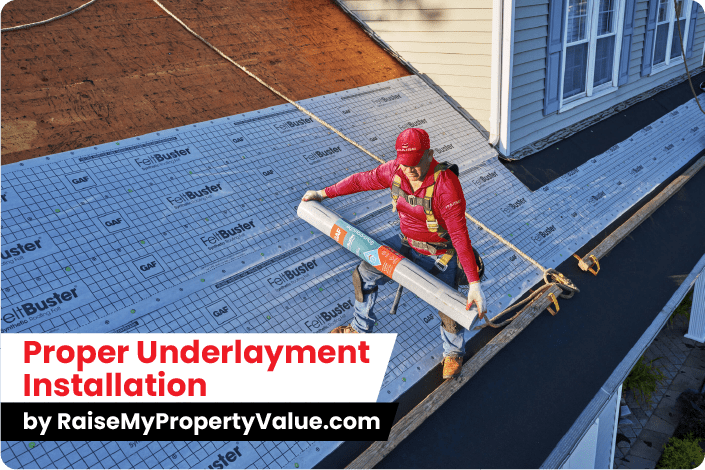 Proper Underlayment Installation by raisemypropertyvalue