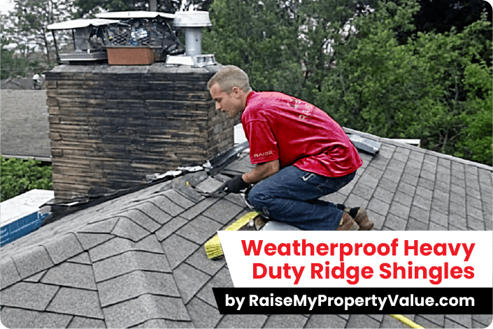 Weatherproof Heavy Duty Ridge Shingles by raisemypropertyvalue