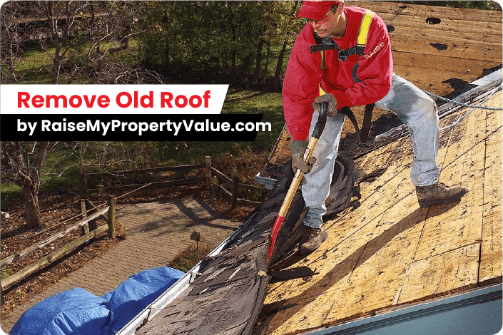 Removing Old Roof by raisemypropertyvalue