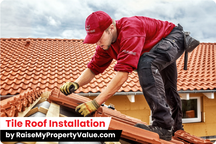 Tile Roof Installation by raisemypropertyvalue